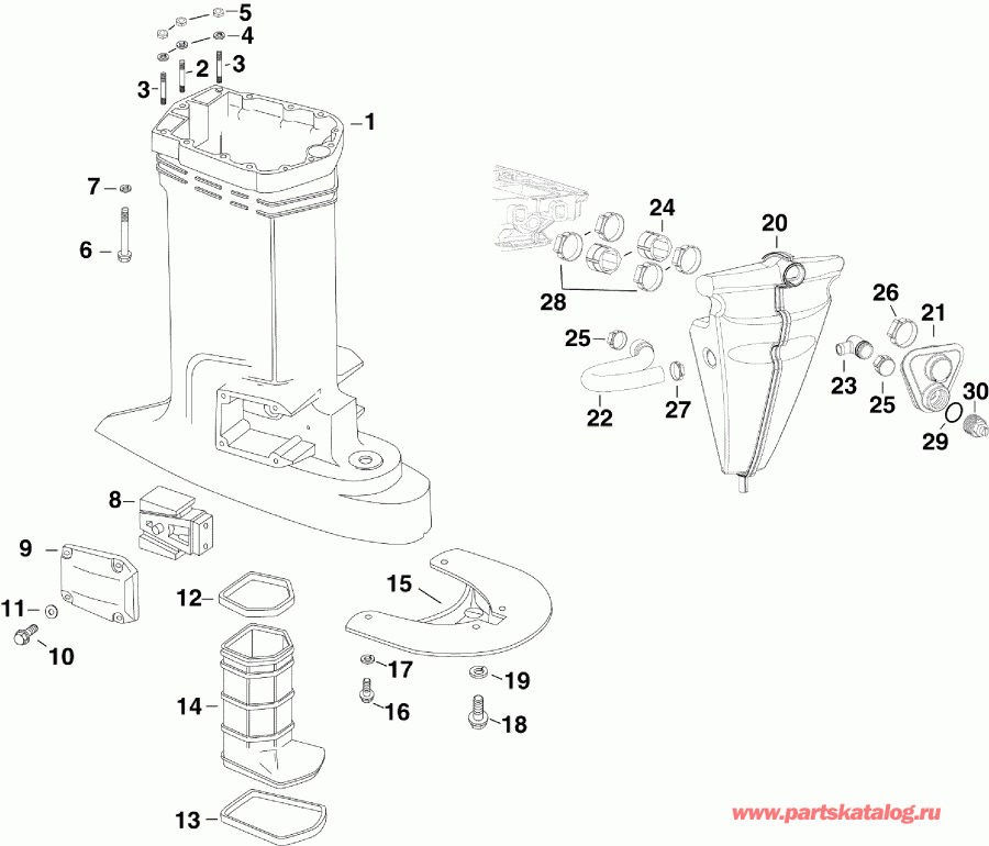 ����� ������� E225HSLSCF  - haust ������ & Muffler / haust Housing & Muffler