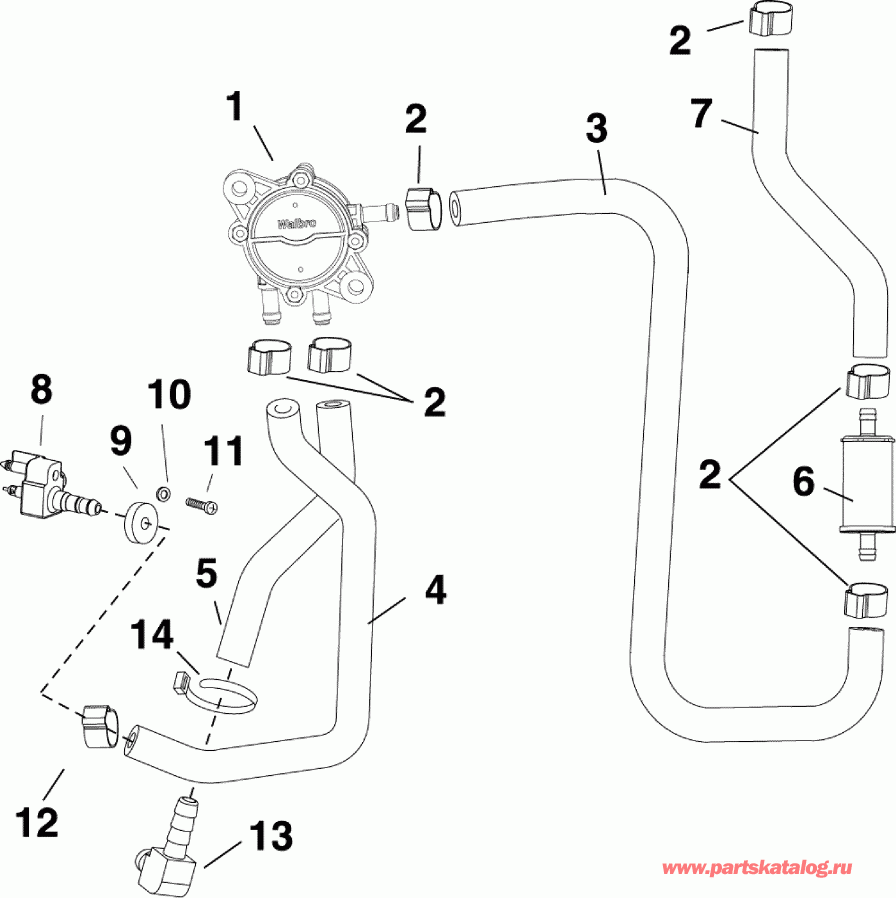  EVINRUDE E25DTESES  - el Lift Pump / el Lift �����