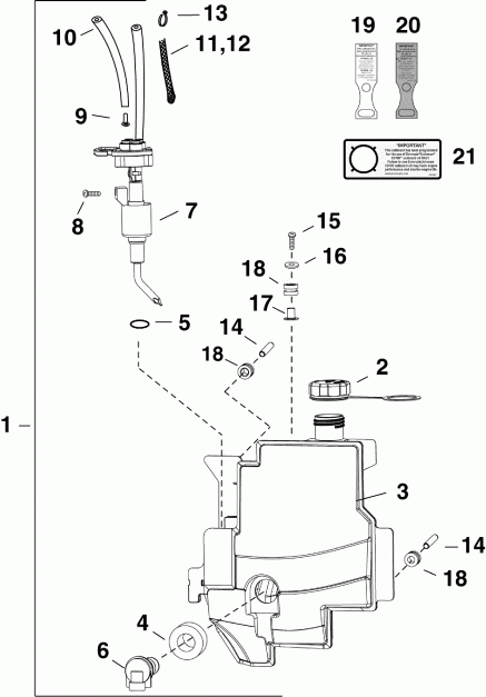  EVINRUDE E30DTELSES  - l Tank & Pump - l Tank & �����