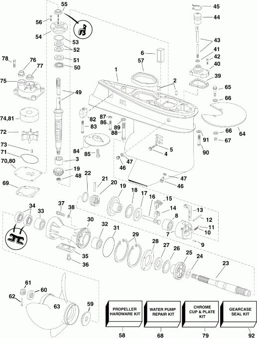 ��������� ��������� EVINRUDE E55MRLSEF  - arcase - arcase