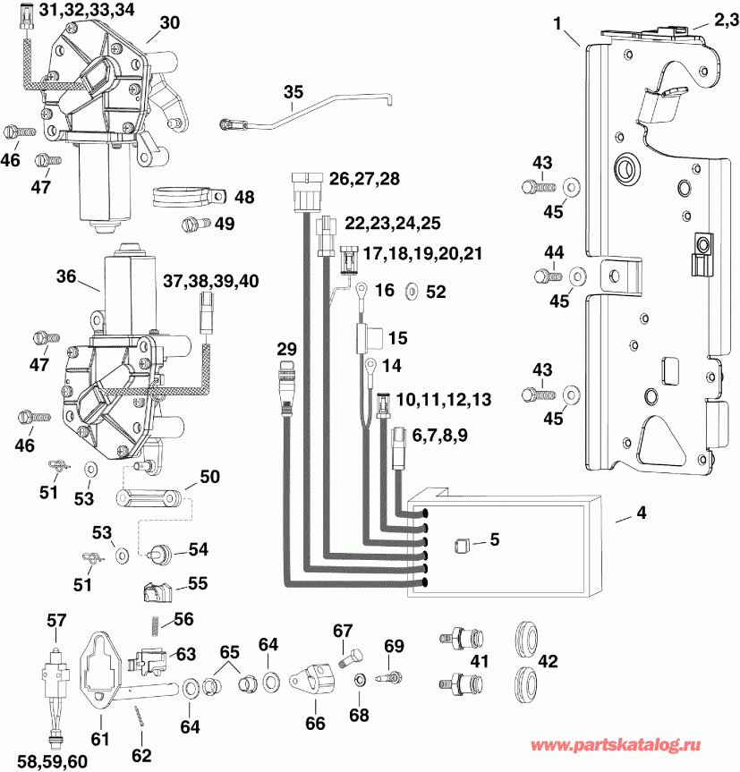 ��������� ����� EVINRUDE DE300PXISS  - ectronic Shift And Throttle