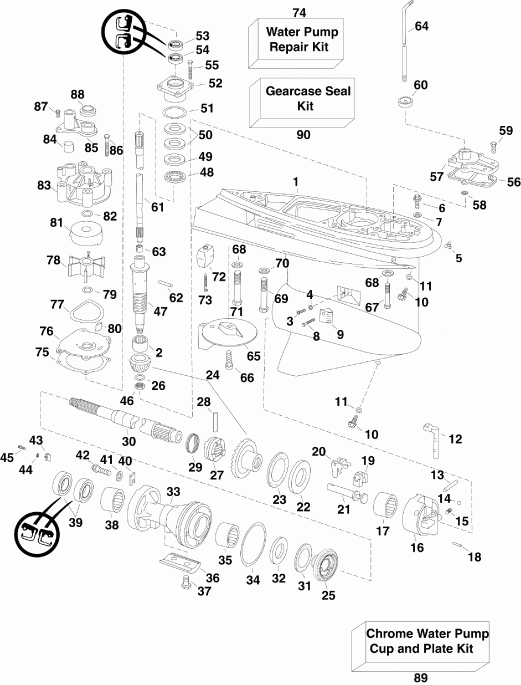 ��������� ��������� EVINRUDE E150DSLISF  - Pl, Sl Models / Pl, Sl Models