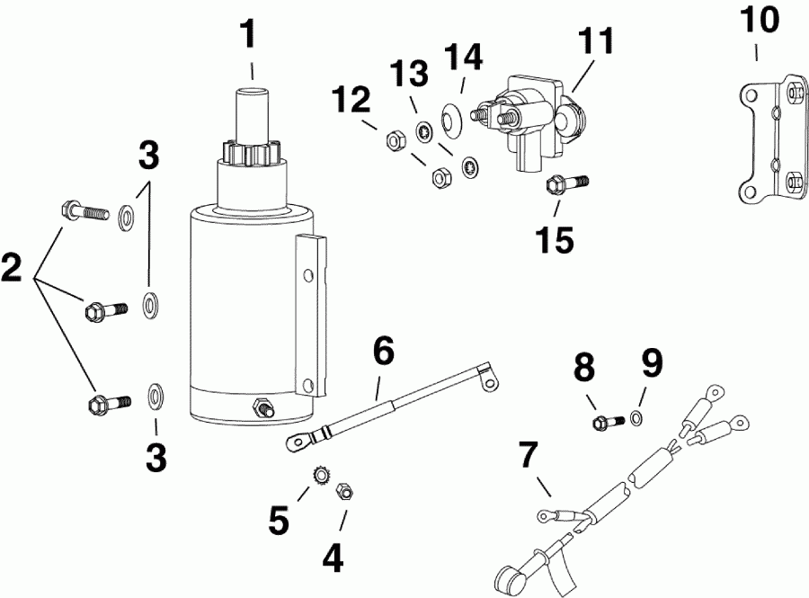 ����� EVINRUDE E15DHPLISS  - ectric Starter & Solenoid / ectric ������� & Solenoid