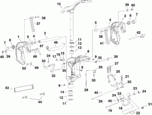���������� ��������� - ������ Tilt (Swivel Bracket - Manual Tilt)