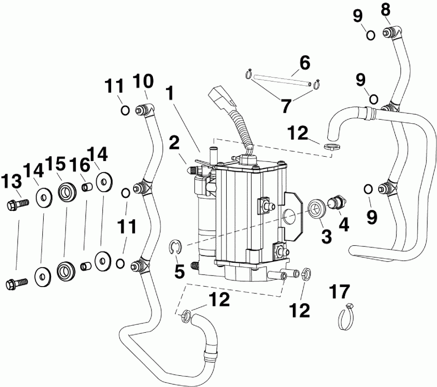 �������� ����� Evinrude E75DSLISR  - el Pump & Vapor Separator / el ����� & ��������������