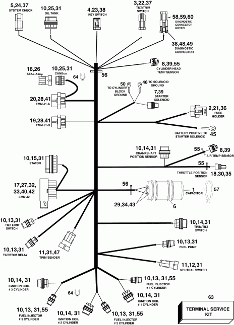  ������� E90WDEXISR  - gine Electrical Harness - gine ��������� - ���� ��������