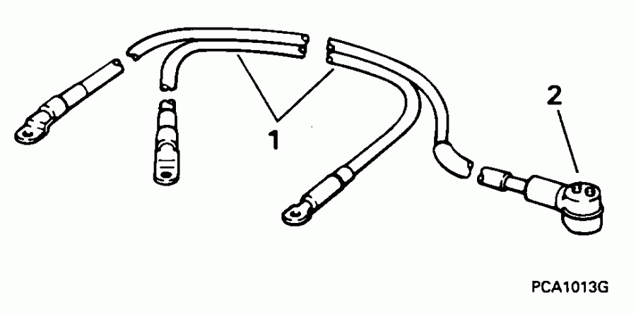 ��������� �������� ����� EVINRUDE E100WTLEOC 1995  - ttery ������ / ttery Cable