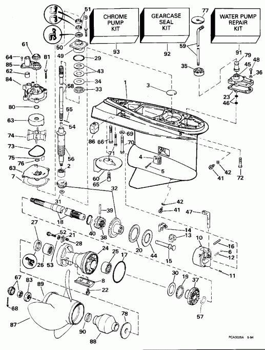 ��������� ��������� Evinrude E100WTLEOC 1995  - arcase - arcase
