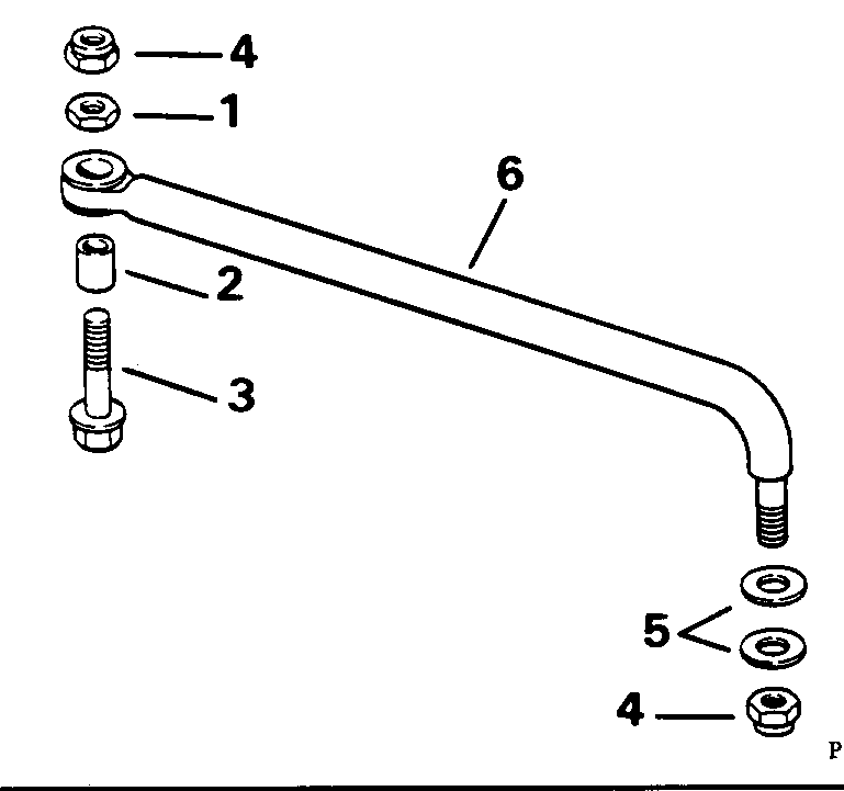 ����� Evinrude E100WTXEOC 1995  - eering Link Kit - ee������ ����������� Kit