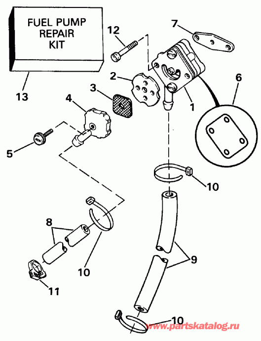 �������� ��������� ����� Evinrude E115JKLEOC 1995  - ectric Starter & Solenoid / ectric ������� & Solenoid