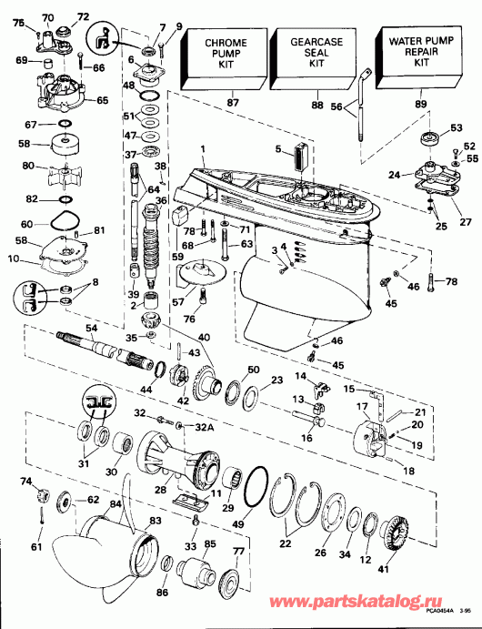 ��������� ��������� EVINRUDE E115JKLEOC 1995  - arcase / arcase