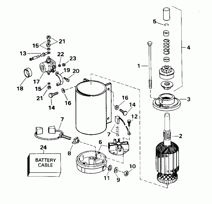 ��������� ������� E115JLEOR 1995  - ectric ������� & Solenoid / ectric Starter & Solenoid