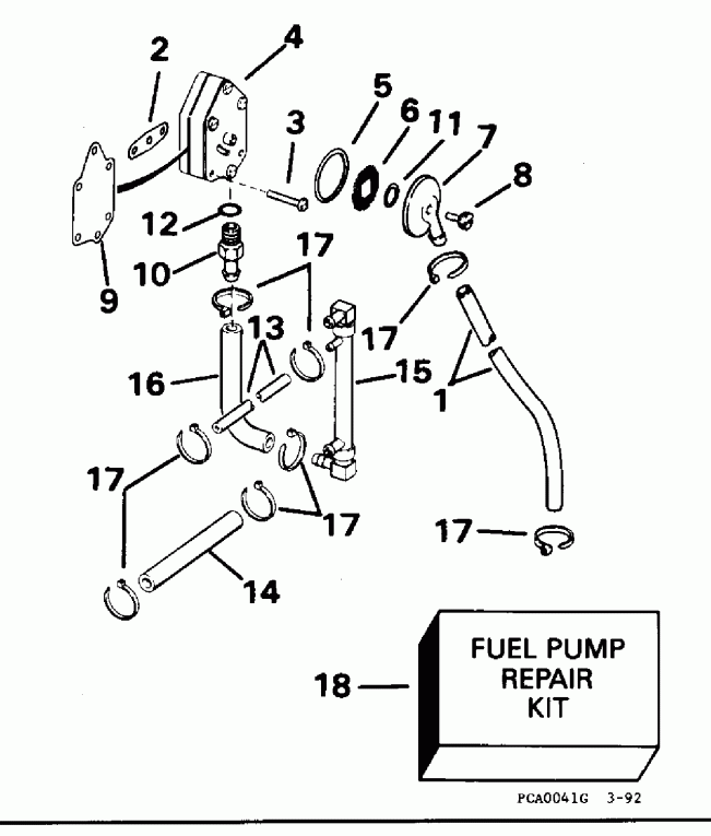 ��������� EVINRUDE E115MLEOR 1995  - 88 Models