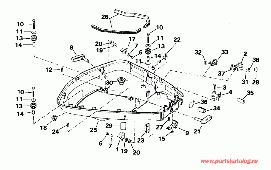  ������� E115MLEOR 1995  - wer Engine Cover - wer ������ ��������� (�����)