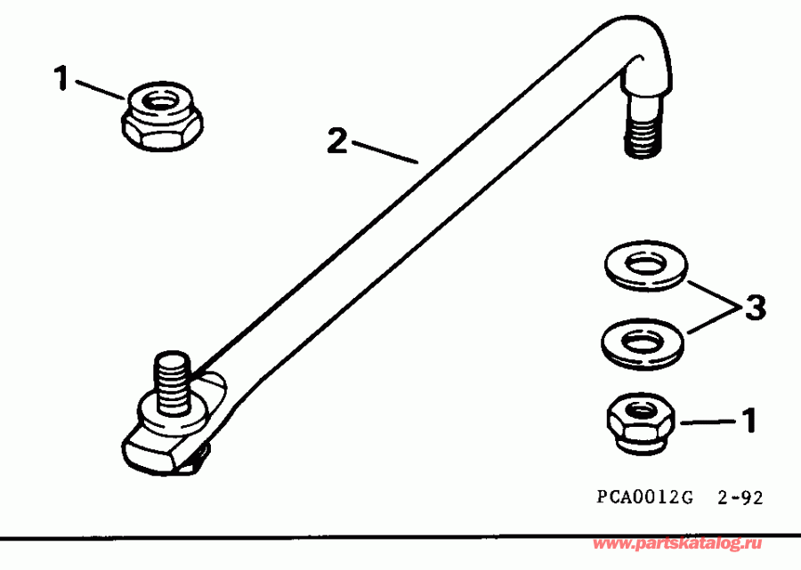 ��������� ��������� Evinrude E115MLEOR 1995  - ee������ ����������� Kit (with ���������������� ��������� �������) - eering Link Kit (with Power Trim & Tilt)