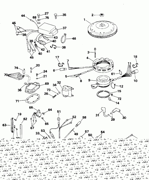 �������� ����� Evinrude E115TLEOR 1995  - nition System / nition System