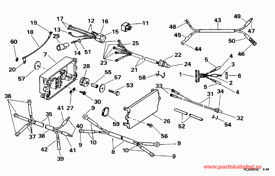 �������� ��������� ����� Evinrude E115TXAOR 1995  - wer Trim/tilt Electrical