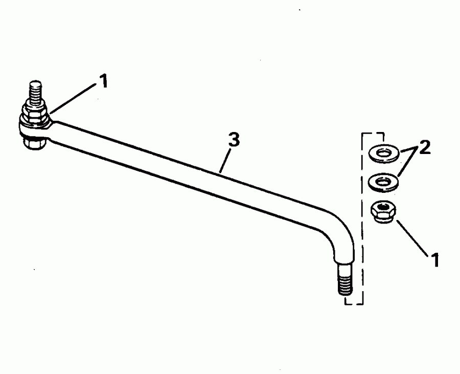 ��������� EVINRUDE E125WTPLE 1995  - eering Link Kit / ee������ ����������� Kit