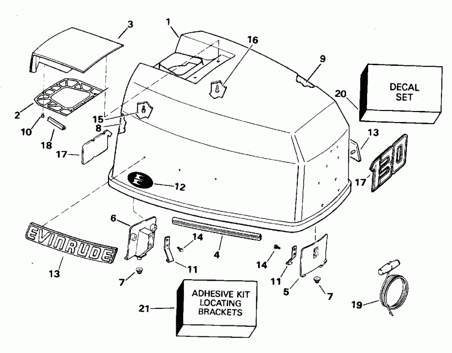 ����� EVINRUDE E130CXAOR 1995  - Evinrude