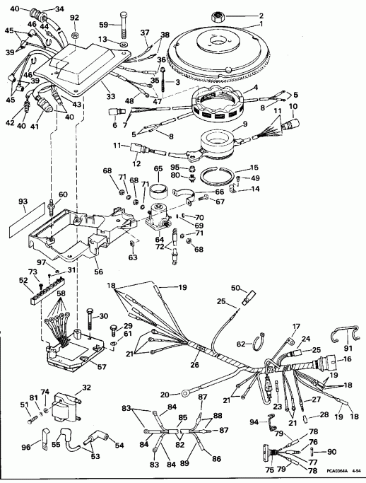 ��������� Evinrude E130CXAOR 1995  - nition System / nition System