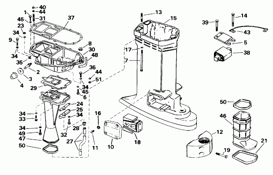 ��������� EVINRUDE E130TLEOA 1995  - haust ������