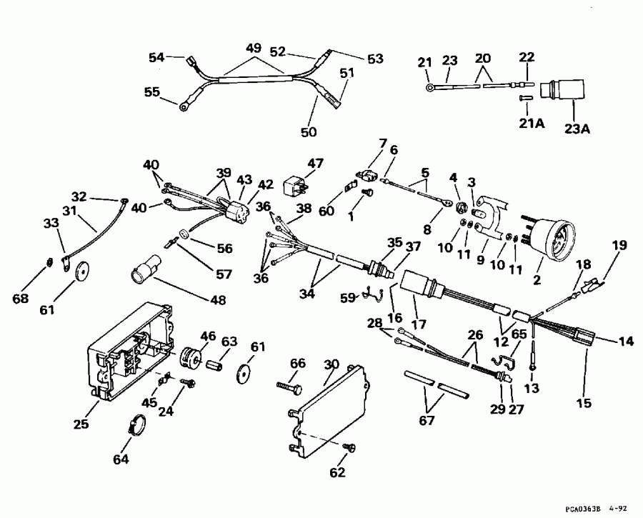 ��������� ��������� ������� E130TLEOA 1995  - wer Trim / tilt ��������� - wer Trim/tilt Electrical