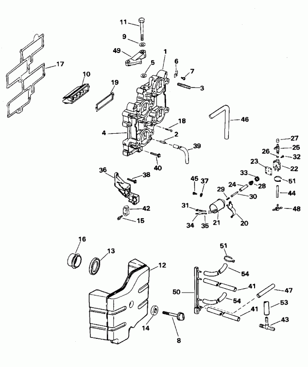 ��������� ��������� Evinrude E130TXAOR 1995  - take ��������� / take Manifold
