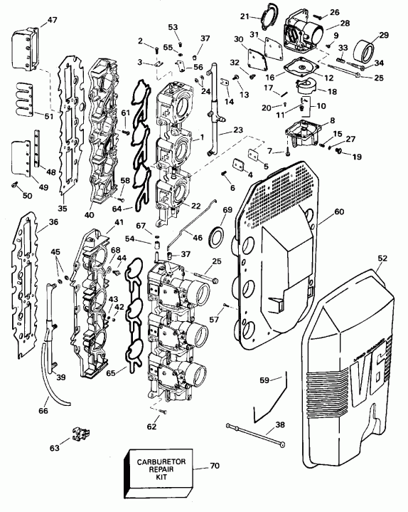 ��������� ��������� Evinrude E150GLEOM 1995  - 175 H.p. - 175 H.p.