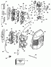    - 150 H.p. (Carburetor And Intake Manifold - 150 H.p.)