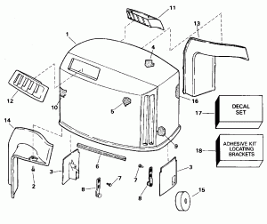������ ��������� (�����) - Evinrude (Engine Cover - Evinrude)