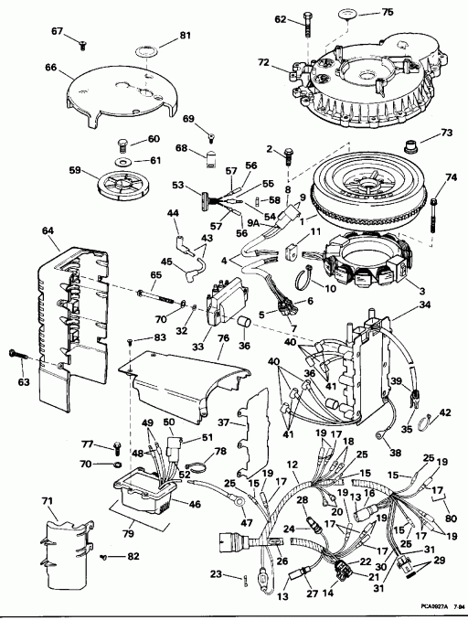 ��������� ����� EVINRUDE E150WTLEOR 1995  - nition System - nition System
