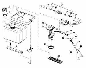 �������� ��� Kit - 1.8 ������ (Oil Tank Kit - 1.8 Gallon)