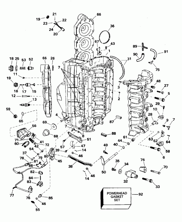 ��������� �������� ����� ������� E150WTXEOR 1995  - linder & ������ ��������� - linder & Crankcase