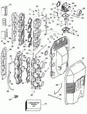 ���������� � �������� ��������� - 150 H.p. (Carburetor And Intake Manifold - 150 H.p.)