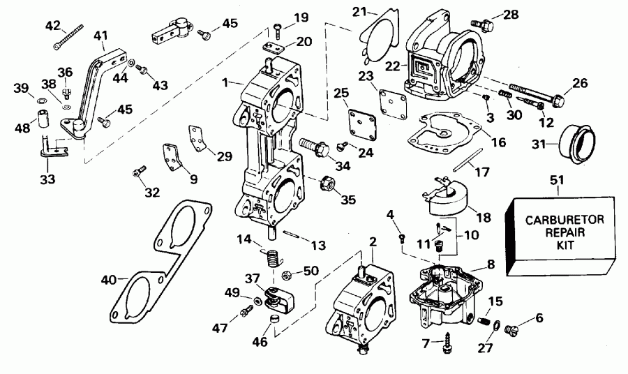 ��������� �������� ����� Evinrude E225CZEOB 1995  - 200