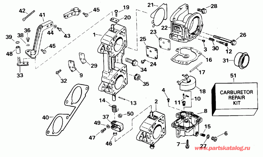 ����� EVINRUDE E225PXEOB 1995  - 200 - 200