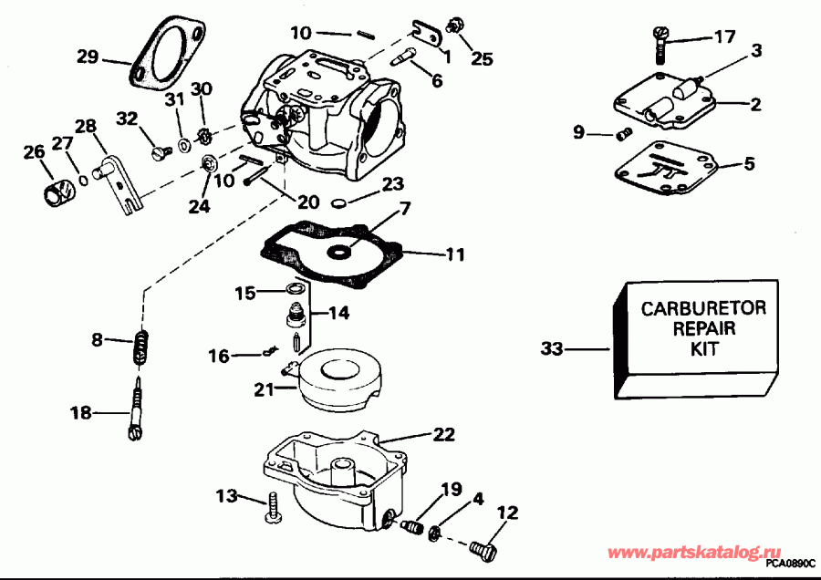 ��������� ��������� EVINRUDE E40EEOD 1995  - All 50 Models - All 50 Models