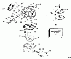 ���������� - All 55 Models, 40rw (Carburetor - All 55 Models, 40rw)