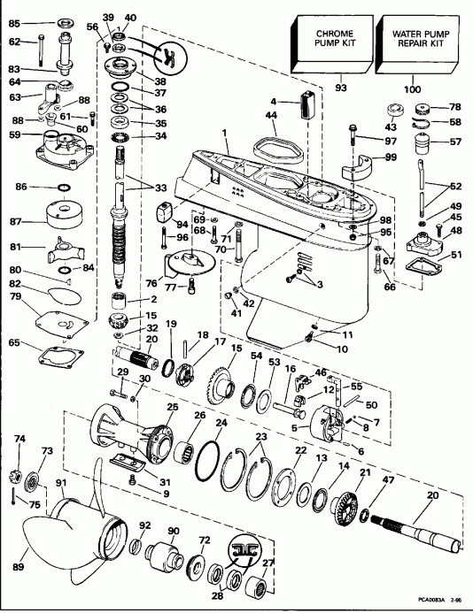 ��������� �������� ����� EVINRUDE E45RCEOD 1995  - arcase - arcase