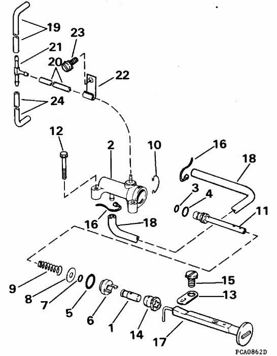 ����� Evinrude E45RCEOD 1995  - imer System