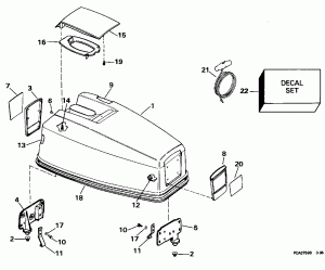 ������ ��������� (�����) - Evinrude (Engine Cover - Evinrude)