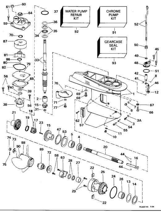 �������� ����� Evinrude E50BEEOD 1995  - arcase