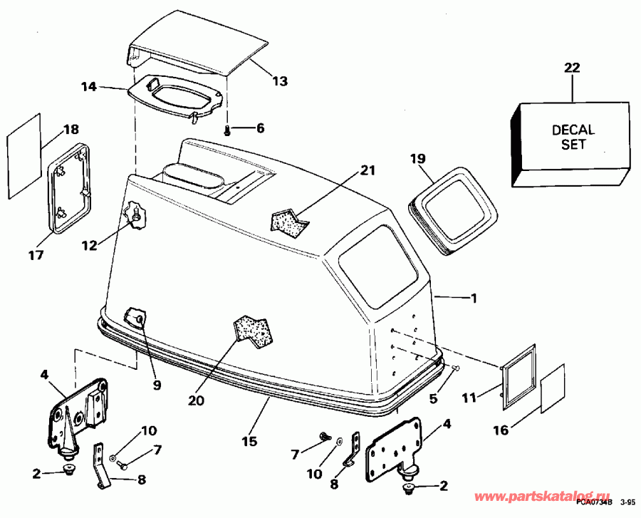 ��������� ��������� EVINRUDE E50BELEOD 1995  - Johnson ���� Start Only