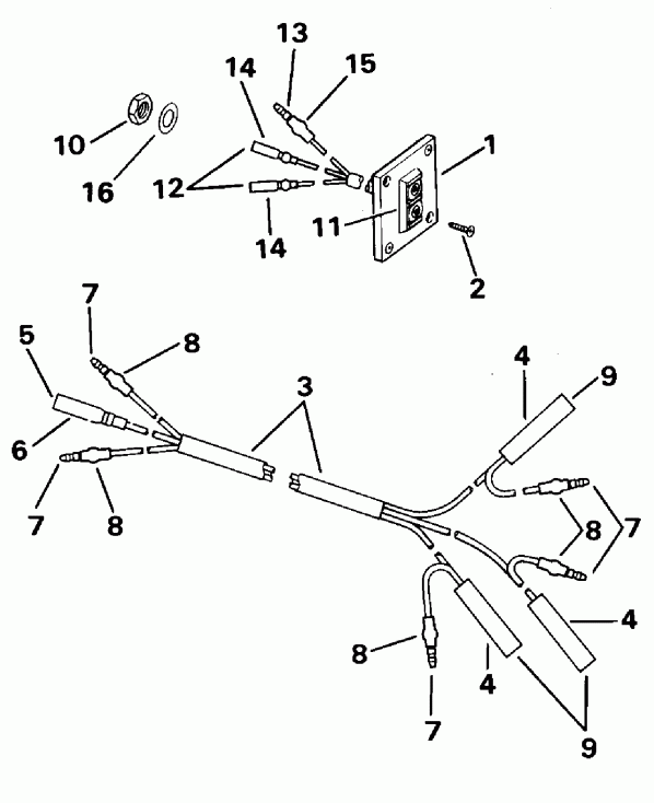  EVINRUDE E50TELEOD 1995  - 40ttl Only / 40ttl Only