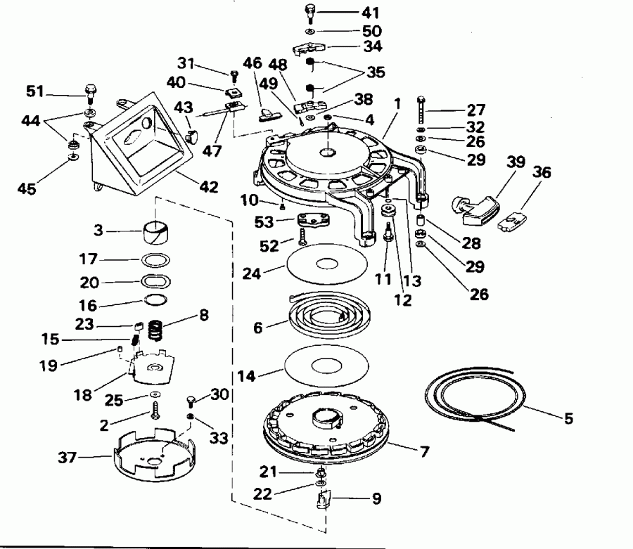 ��������� ��������� EVINRUDE E50TELEOD 1995  - wind �������