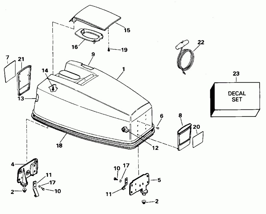 ����� EVINRUDE E50TLEOD 1995  - Johnson 25-40