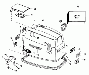 ������ ��������� (�����) - Evinrude (Engine Cover - Evinrude)