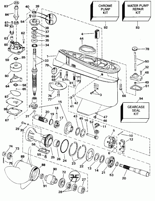 �������� ����� EVINRUDE E65RSLC 1995  - arcase - arcase