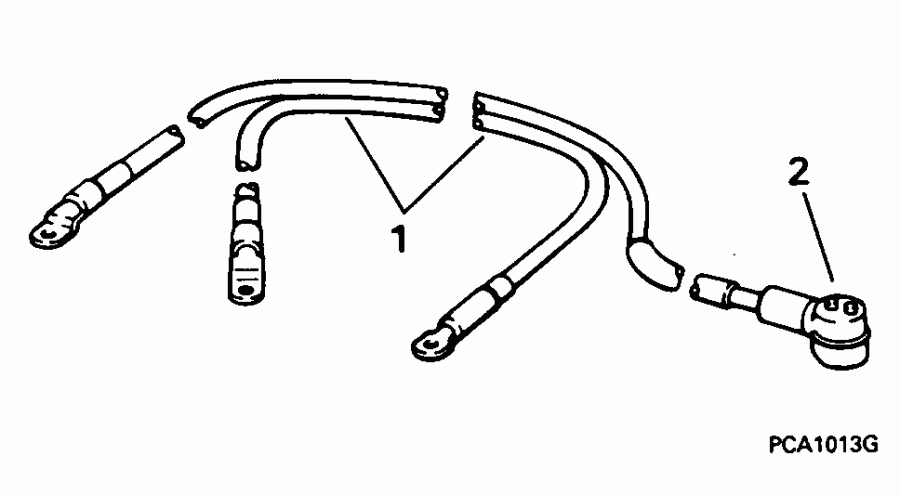 ��������� ����� Evinrude E70ELEOR 1995  - ttery Cable - ttery ������