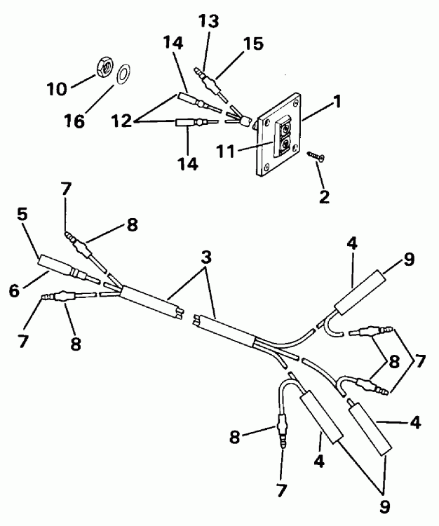 ��������� ��������� Evinrude E85TTLEOR 1995  - 85 Models / 85 Models